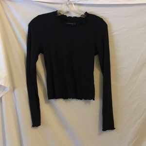 Abercrombie and Fitch scalloped shirt